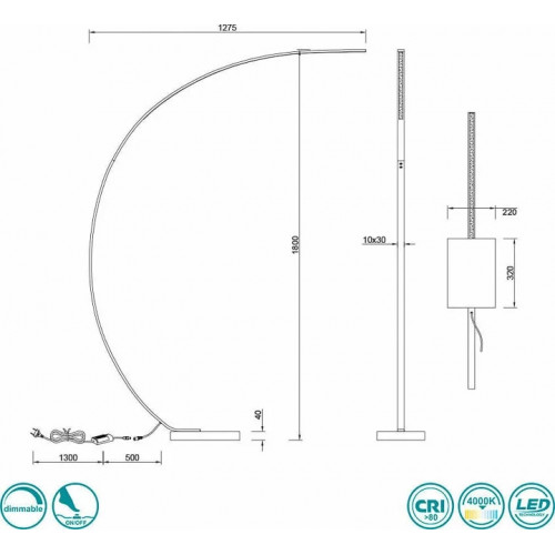 Трековий світильник Trio ROUBAIX 78150132