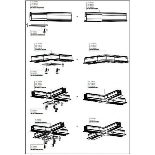 L-конектор лівий Ideal Lux LINK TRIM ON/OFF 188126