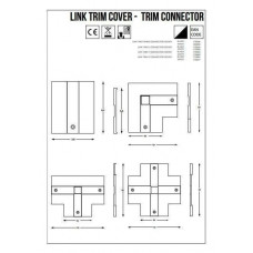 L-Конектор правий Ideal Lux LINK TRIM ON/OFF L-CONNECTOR 188096