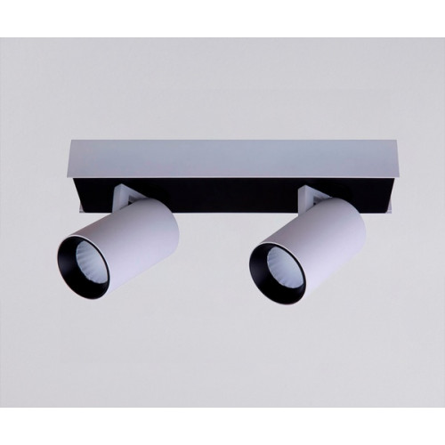 Точковий накладний світлодіодний світильник Prima Luce AR-S356 2X10W WH+BK 3000K