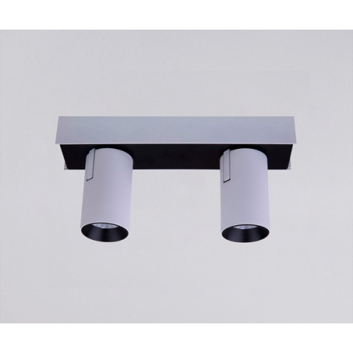 Точковий накладний світлодіодний світильник Prima Luce AR-S356 2X10W WH+BK 3000K