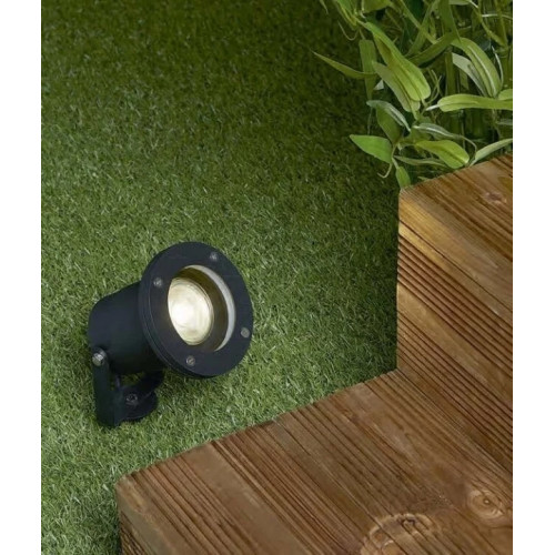 Грунтовий світильник Searchlight 5001BK-LED SPIKEY