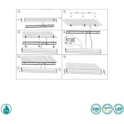 Вбудований світильник Viokef 4187000 LOTUS