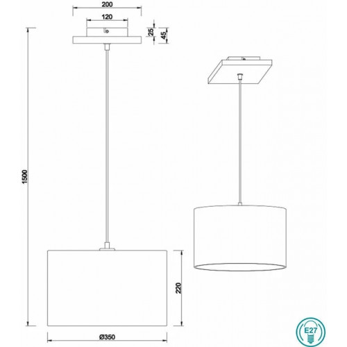 Вбудований світильник Viokef 4054000 FRANCO