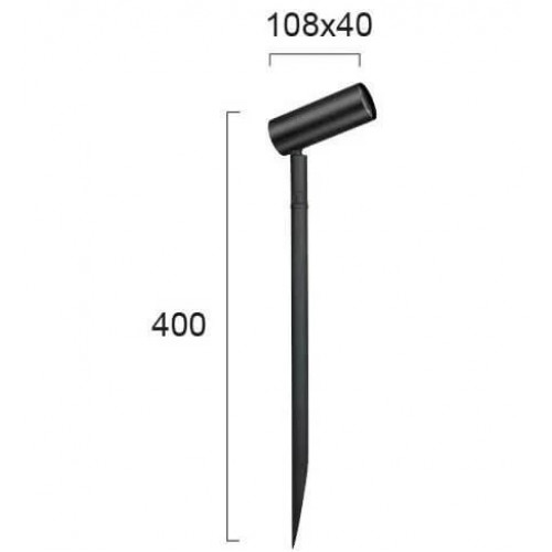 Грунтовий світильник Viokef 4176300 SPIKE